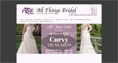 Desktop Screenshot of allthings-bridal.com