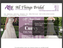 Tablet Screenshot of allthings-bridal.com